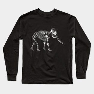 Elephant Skeleton Long Sleeve T-Shirt